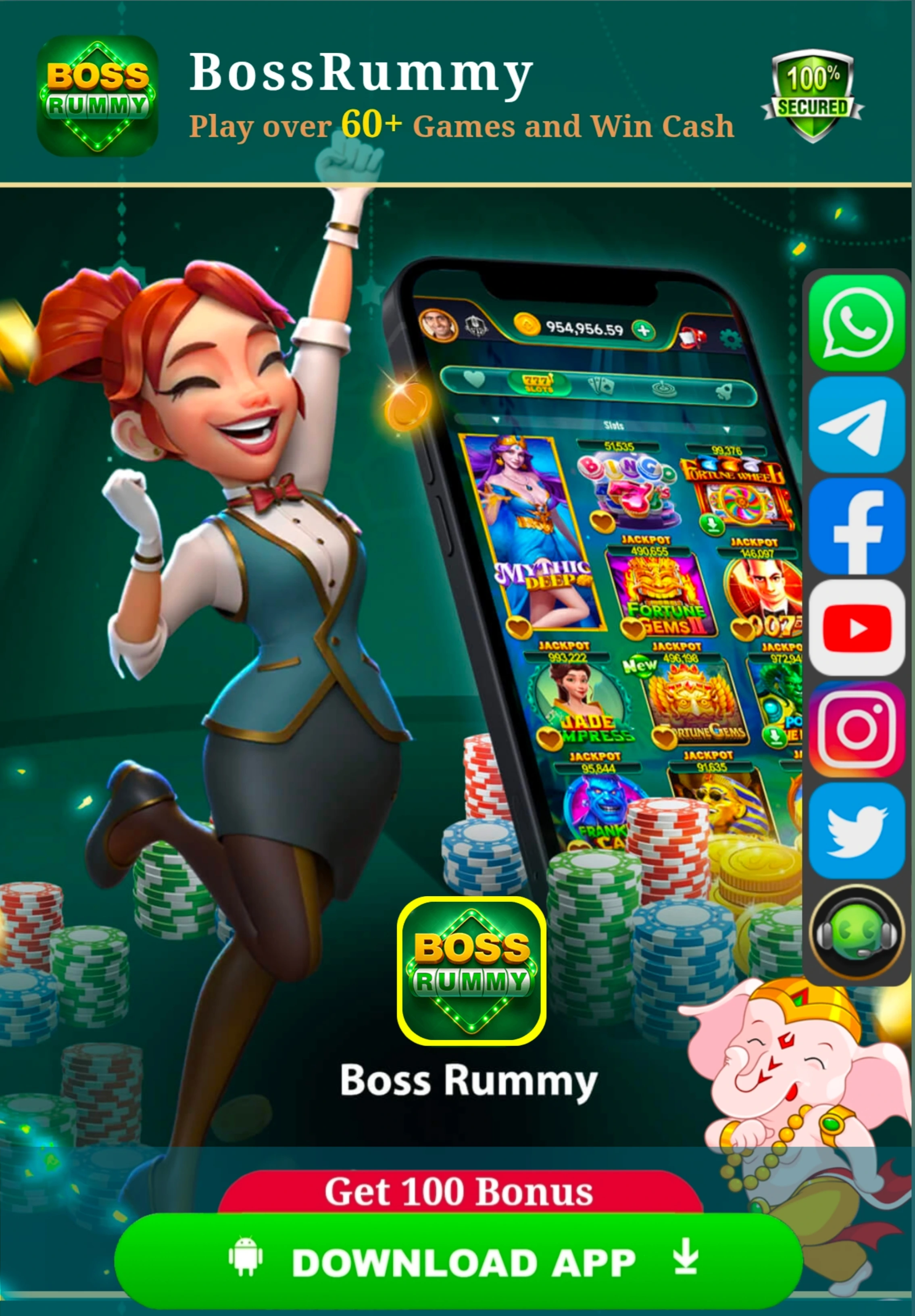 Boss Rummy APK download banner