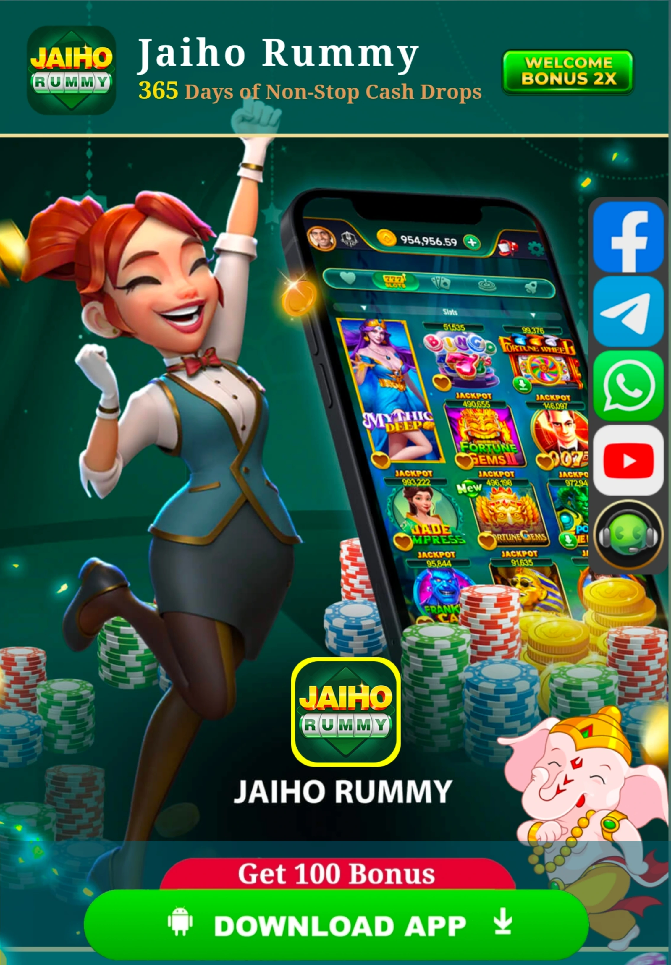 JAIHO RUMMY APK download banner