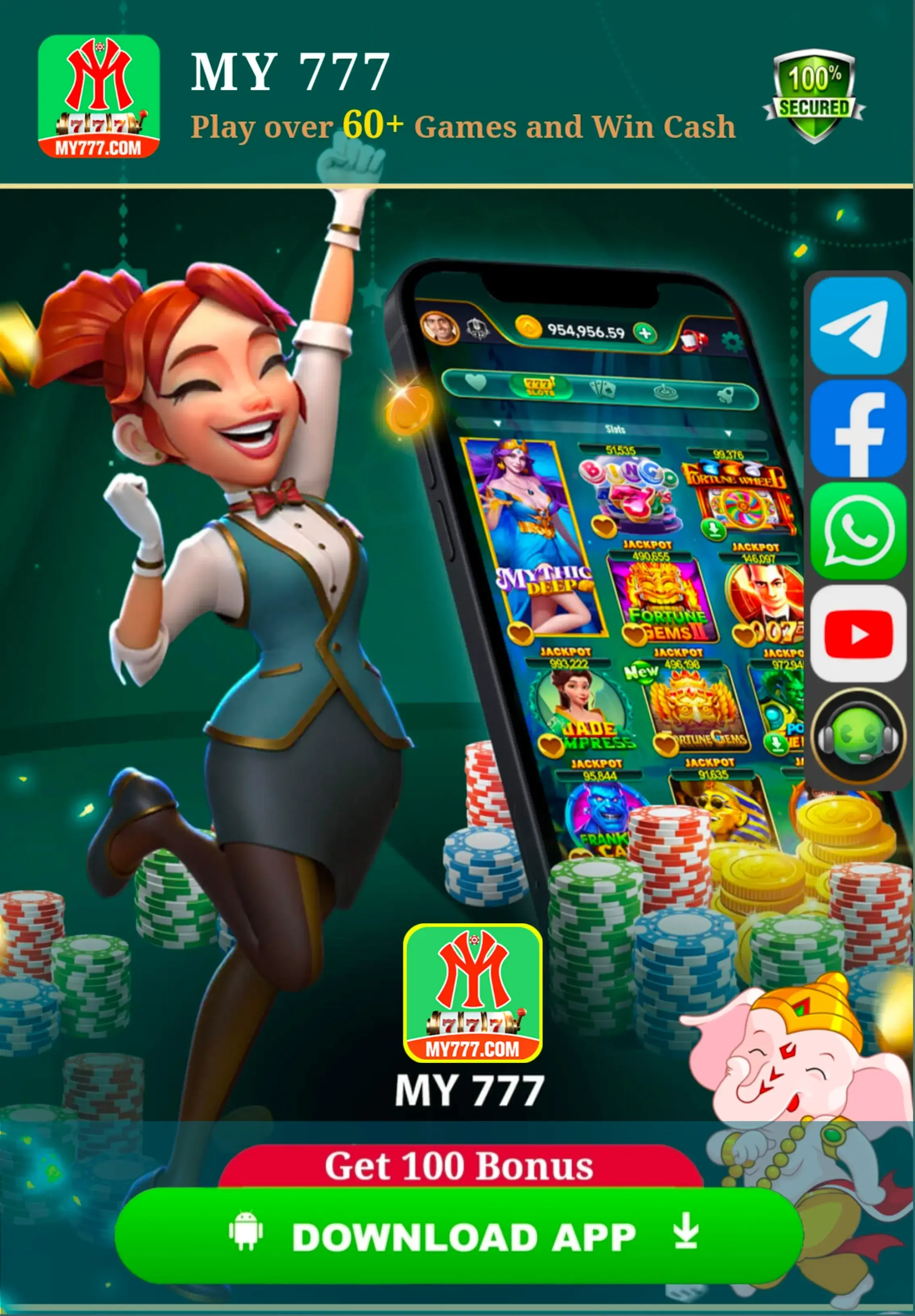 My 777 APK download banner