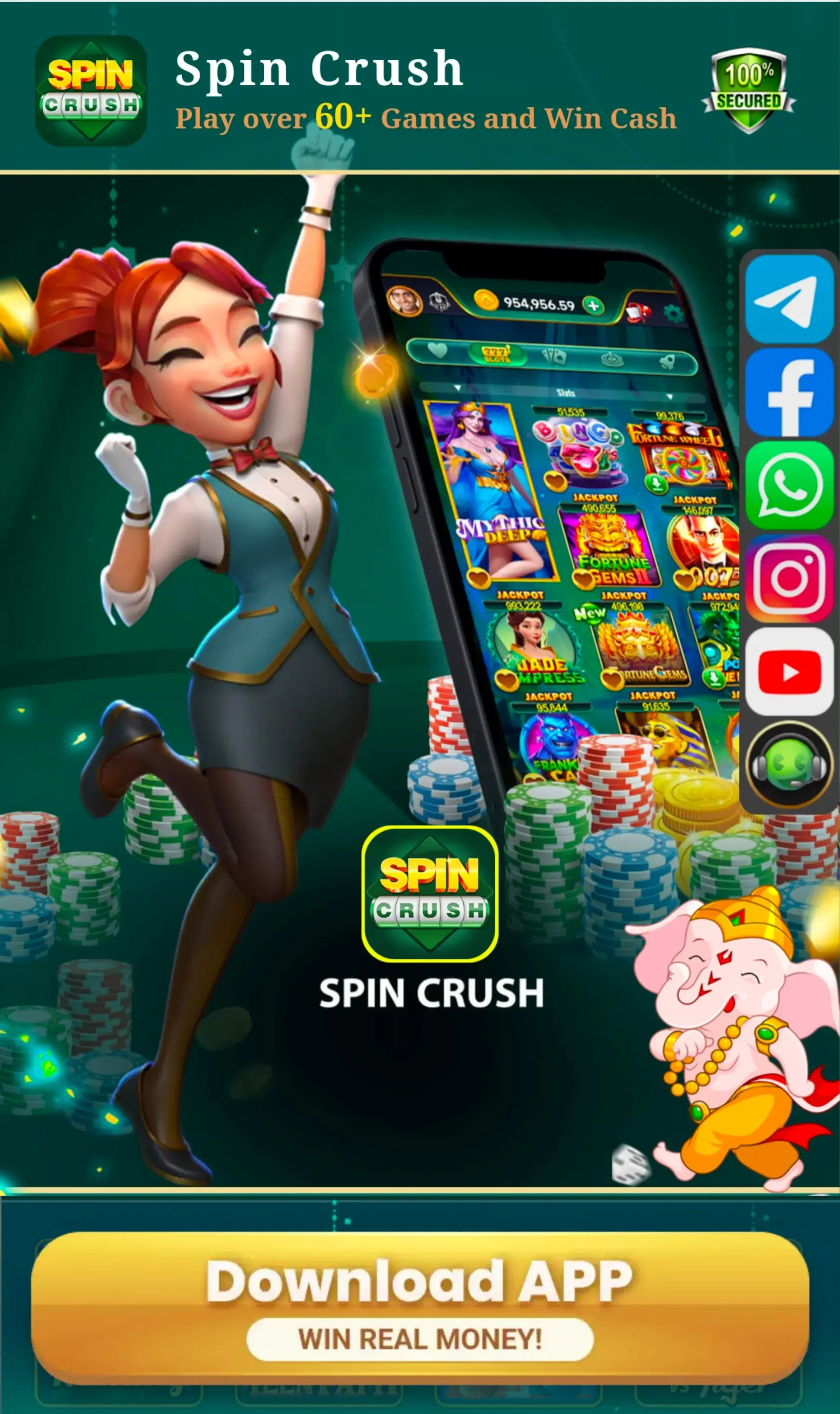 Spin Crush APK download banner