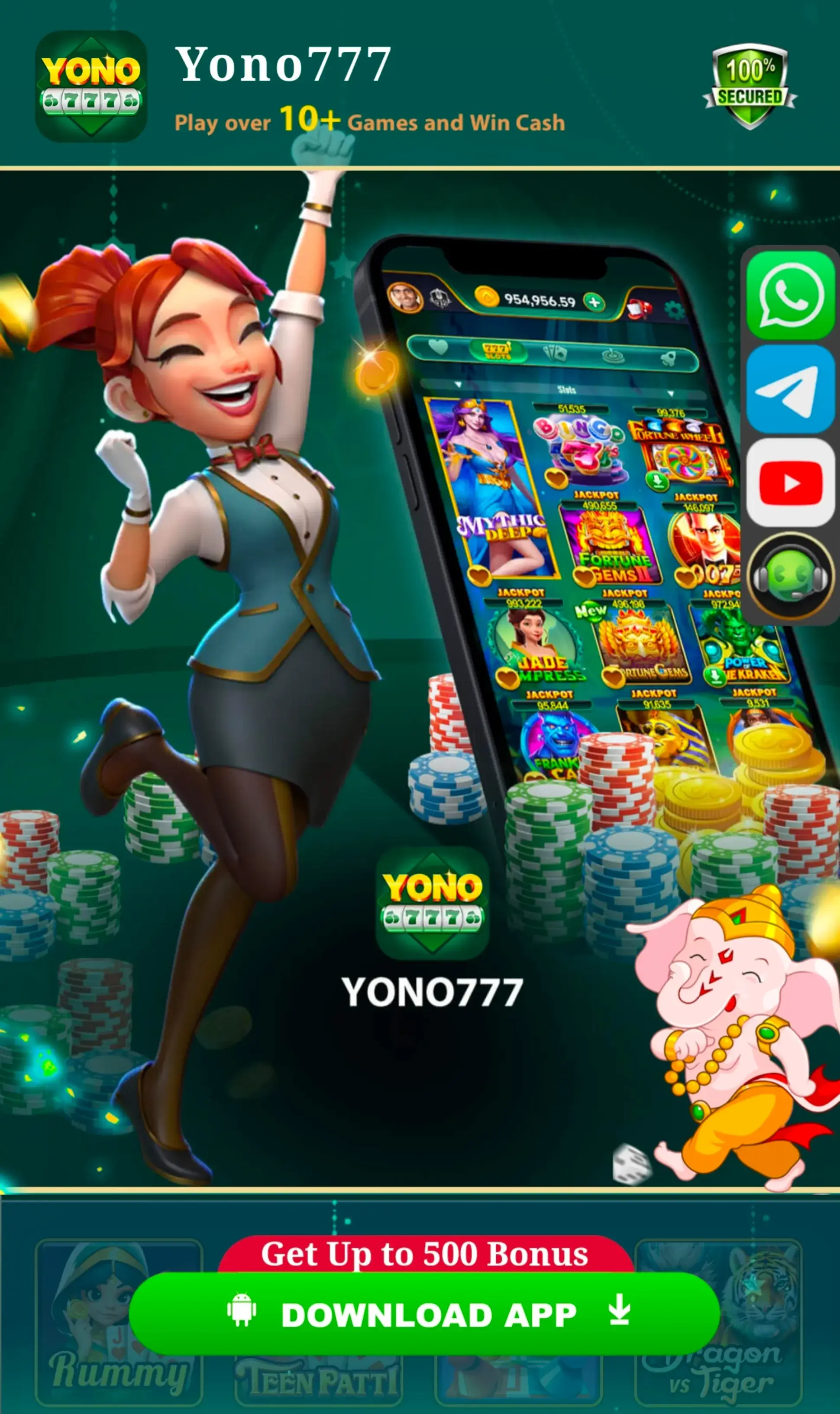 Yono 777 APK download banner