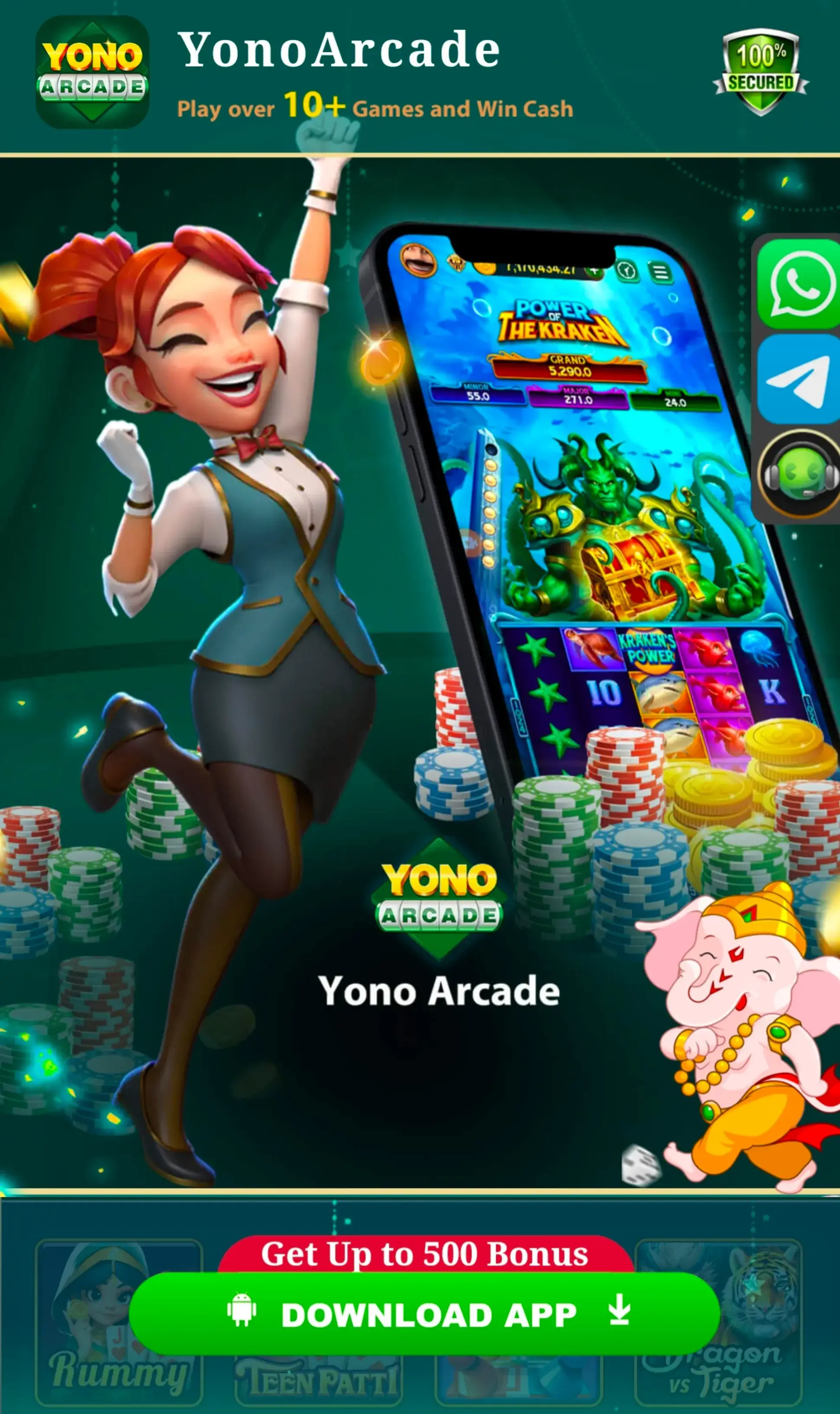 Yono Arcade APK download banner