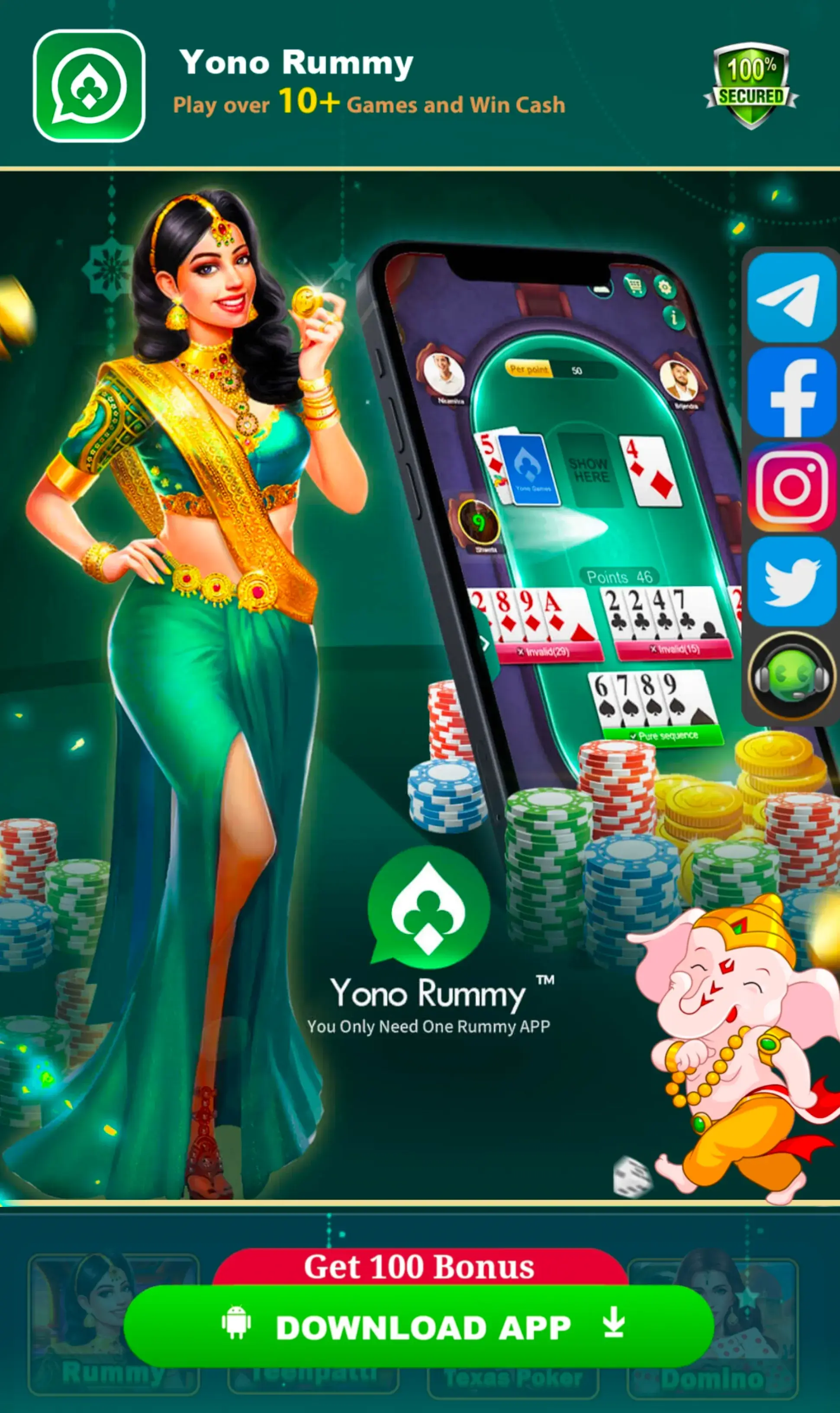 Yono Rummy APK download banner