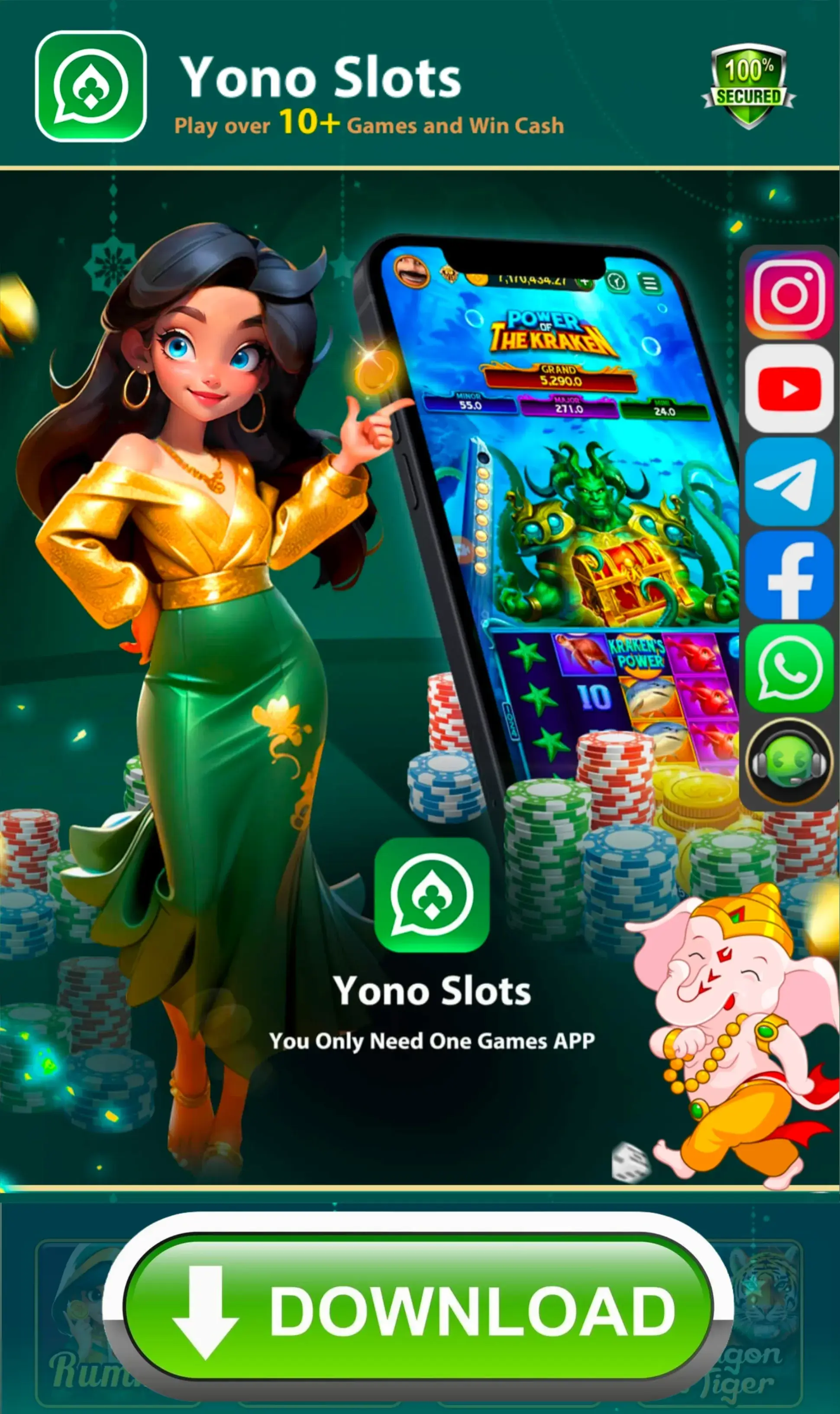 Yono Slots APK download banner